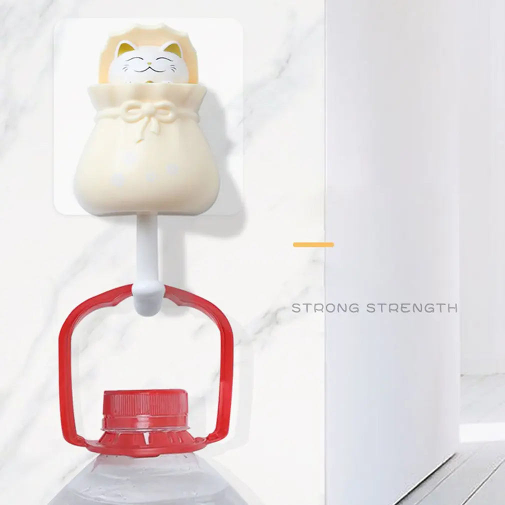 

New Creative Lucky Bag Hook Strong Viscose Free Punching Cute Entrance Key Sticky Hook Coat Scarf Lovely ABS Hook