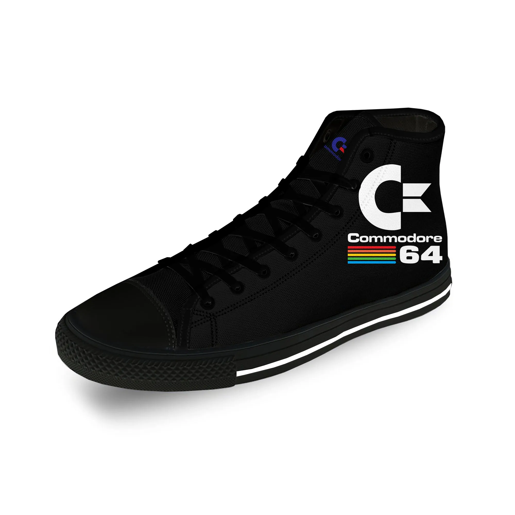 

Commodore C64 SID Amiga Computer Casual Cloth Fashion 3D Print High Top Canvas Shoes Men Women Lightweight Breathable Sneakers