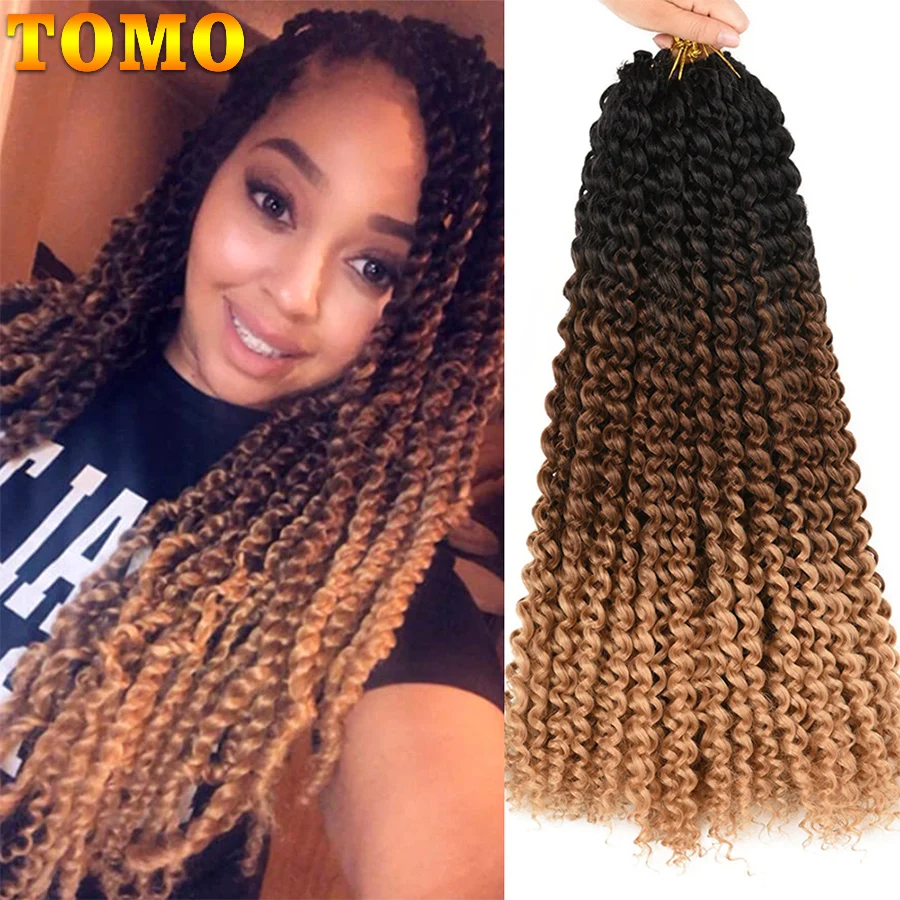 

TOMO Synthetic Crochet Braids Hair For Passion Twist Pre-Looped Fluffy Ombre 14 18 22 Inches Pre-Twisted For Black Woman 22Roots