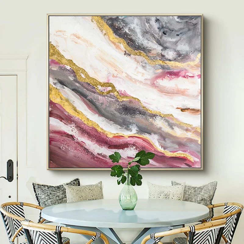 

Oil Painting By 100% Handpainted Modern Abstract Canvas Painting Wall Art Pictures For Living Room Home Decor Gift Frameless