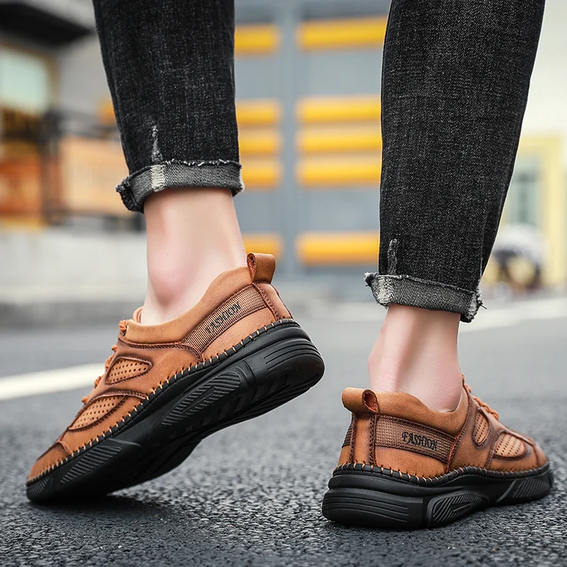 

Genuine Leather Shoes Men Sapato Masculino Casual Leather Shoes Zapatos Hombre Cuero Mens Shoes-for-men Informales De Sneakers