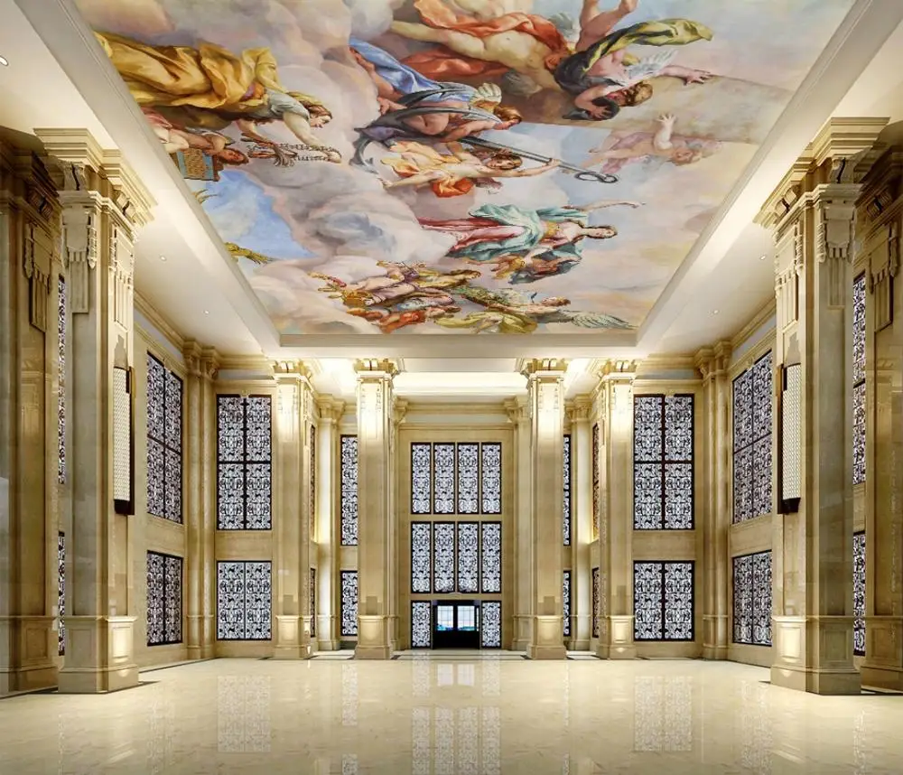 Как сделать фрески на потолке - 95 фото