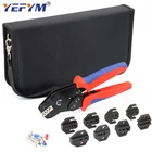 YEFYM SN-48BS2549 обжимные инструменты для XH2.54 Tab2.8 4,8 6,3ТрубчатыеИзолированные клеммы с 8 насадками в комплекте Электрические плоскогубцы