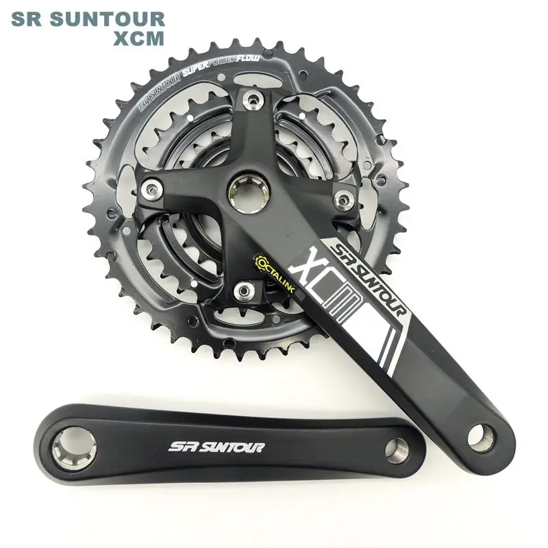 Трехступенчатая Звездочка SUNTOUR XCM для горного велосипеда 9 скоростей 44 зубца из