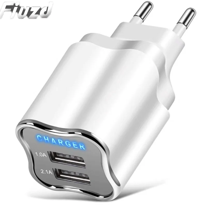 White Быстрая вилка стандарта ЕС/США, 2 порта, быстрое USB зарядное устройство, настенный адаптер, зарядное устройство для мобильного телефона, для Bease, для Ugreen, для samsung, для huawei, для Iphone - Тип штекера: White