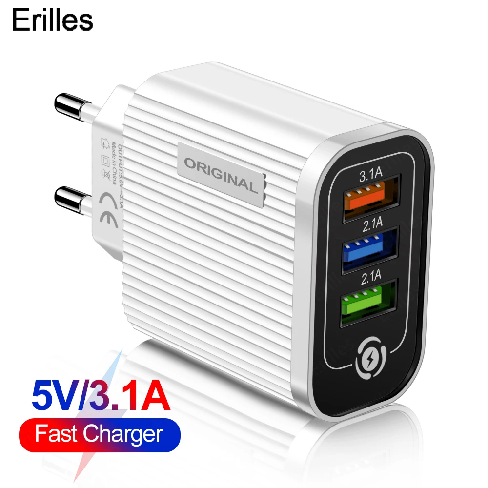 Быстрое зарядное устройство с 3 USB портами быстрая зарядка устройства для