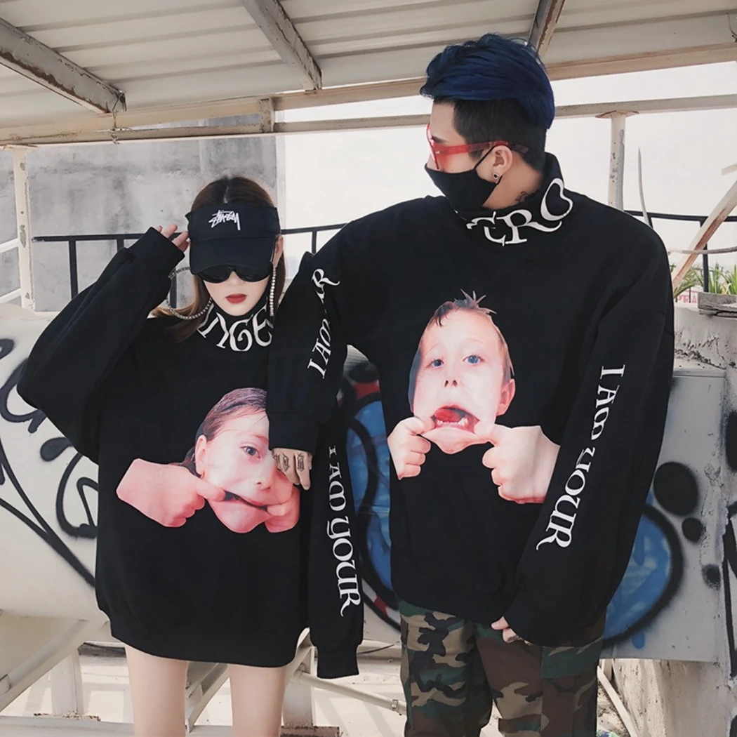 Забавный Детский свитшот с надписью в стиле хип-хоп унисекс толстовки 2019 модные
