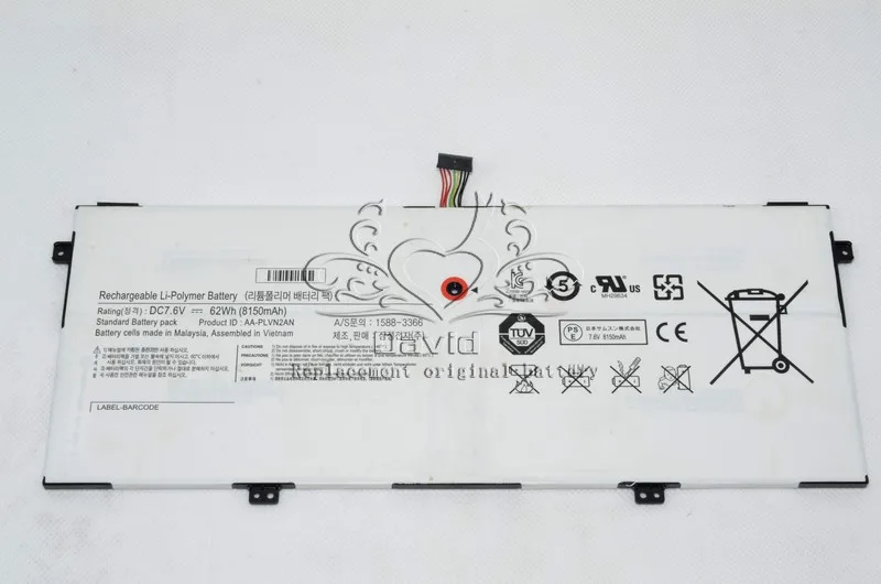 JIGU ноутбук батарея AA-PLVN2AN для SAMSUNG NP930X5J NP930X5J-K02DE 7,6 V 62WH