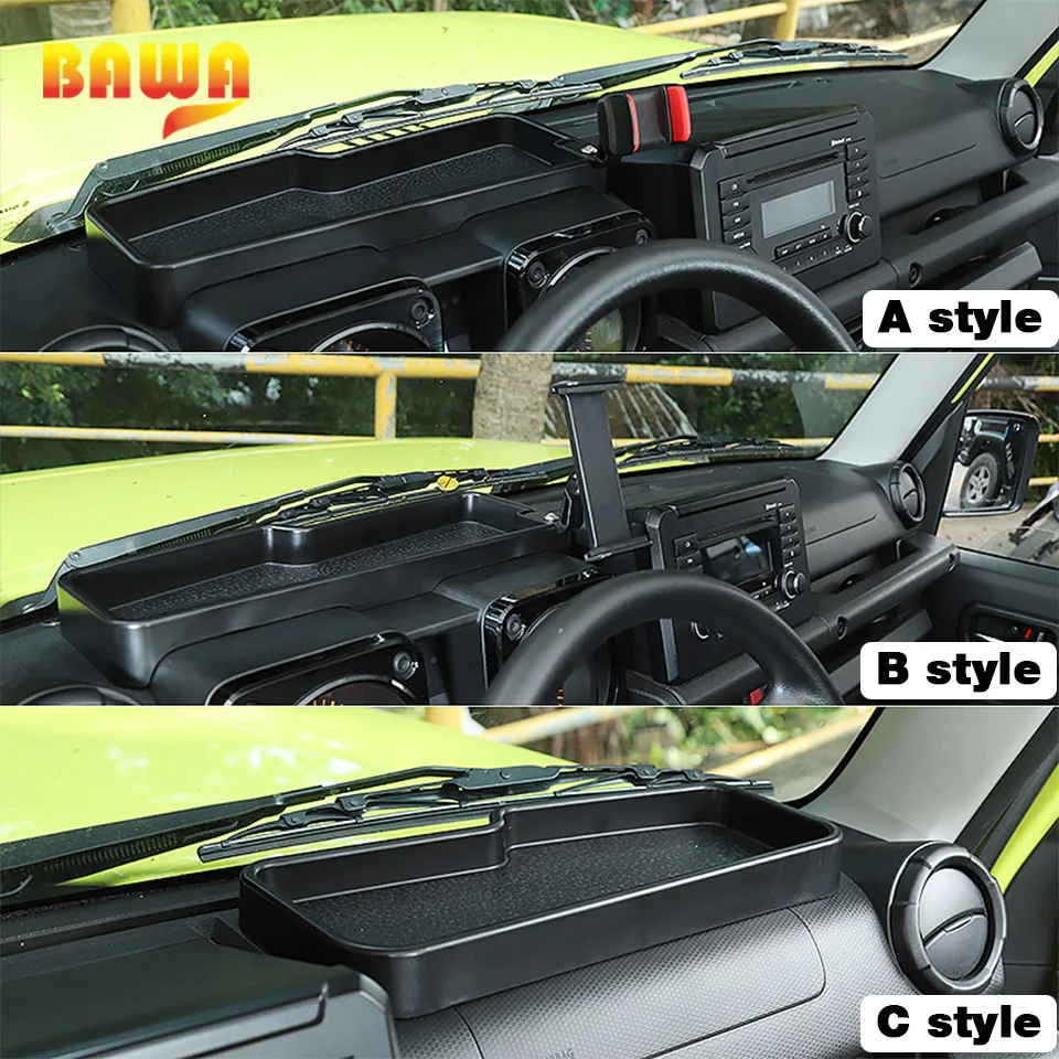 bawa multifunction center console phone ipad holder removable support storage box accessories for suzuki jimny 2019 2020 free global shipping