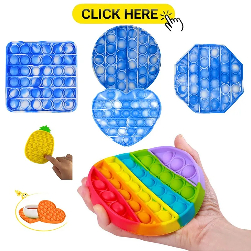 

Antistress Push Bubble Fidget Toy For Adult Kids Autism Special Needs Stress Reliever Simple Dimple Fidget Toys Squishy Jouet