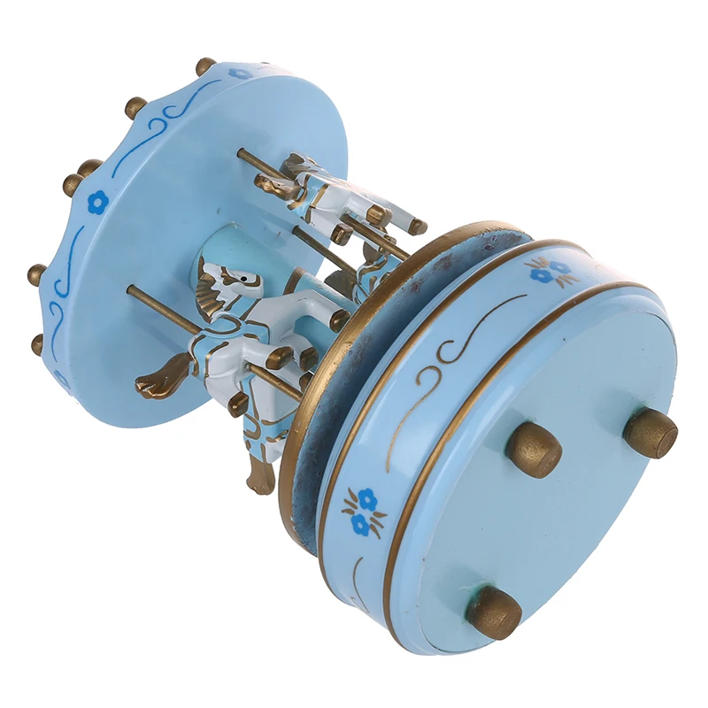 Горячая продажа музыкальная карусель лошадь деревянная шкатулка игрушка