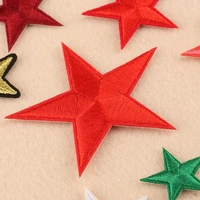 10pcs badge repair fabric patches embroidered stars diy iron on sew on appliques clothing decoration