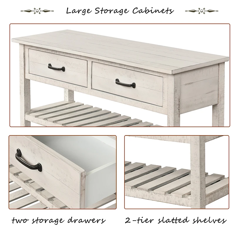 Ретро консоль боковой стол контейнер дом для прихожей с ящиками и полкой мебель