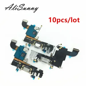 AliSunny 10pcs Charging Port Flex Cable for iPhone 6 6S 7 8 Plus XR XS USB Dock Connector Charger Po