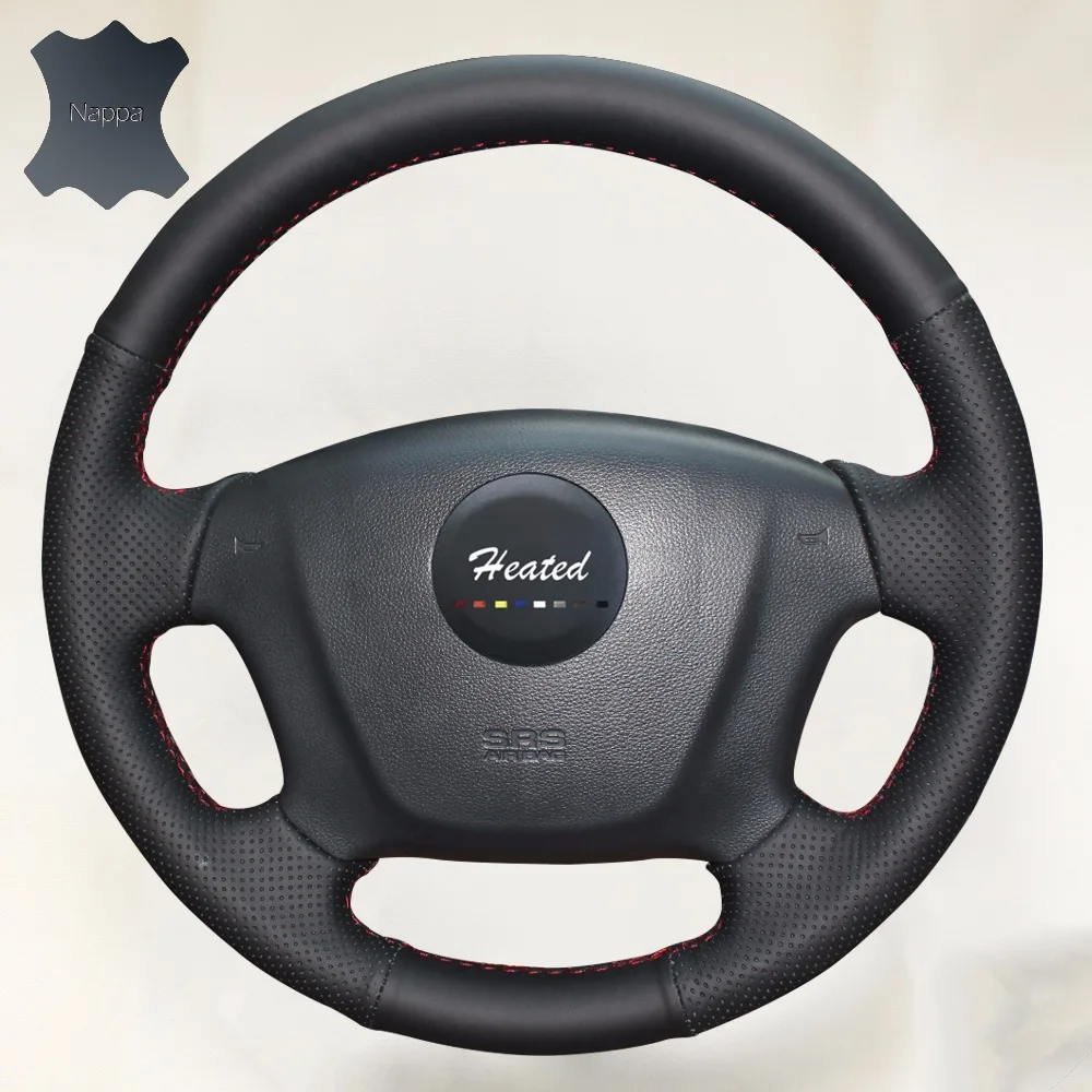 Чехол на руль автомобиля из мягкой дышащей кожи наппа для Kia Carens 2007 2011|car steering wheel