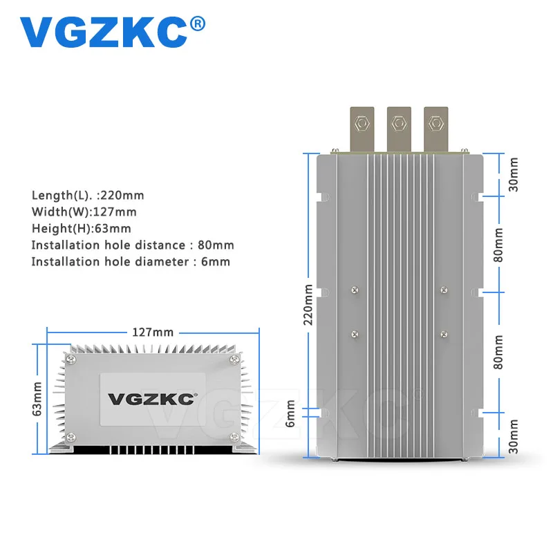VGZKC 12 В до 48 20A DC Преобразователь мощности высокая эффективность в 960 Вт boost