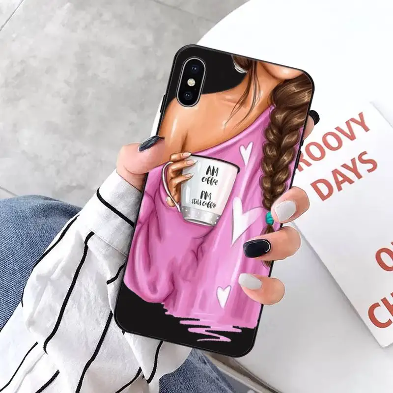 

Fashion High heels Girl Flower Phone Case for iPhone 11 12 pro XS MAX 8 7 6 6S Plus X 5S SE 2020 XR mini