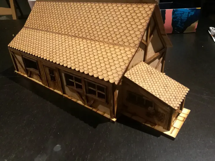 Японский городской дом для gloomhaaven War столешница игры Boltaction деревянная модель молоток PP Infinity TRPG настольная RPG деревянная панель