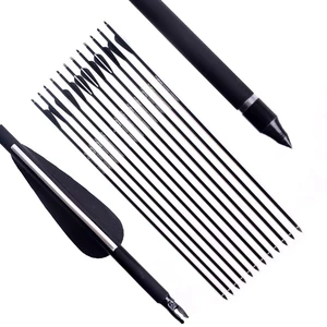 Стрельба из лука для охоты, болты со сменной наконечником стрел 30 дюймов из углеродного волокна Spine500, 61224 шт., для стрельбы из лукарекурсивного лука