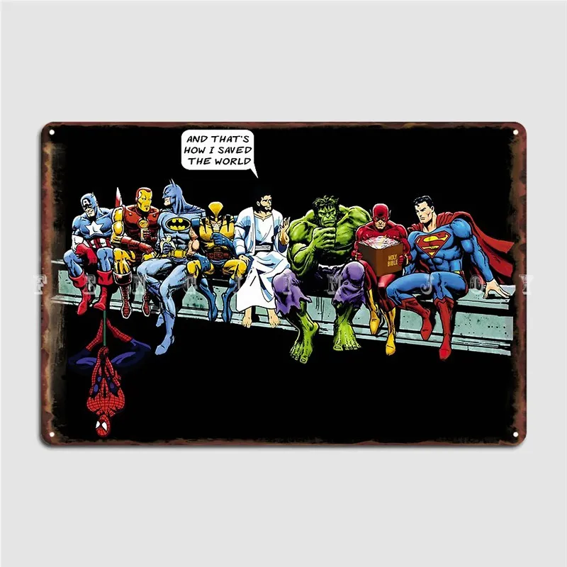 

And That's How I Saved The World Metal Plaque Poster Vintage Club Bar Cinema Garage Plaques Tin Sign Poster