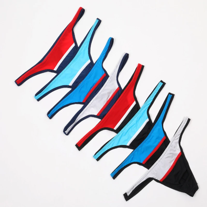 8 шт./лот мужские прозрачные трусики стринги сексуальное нижнее белье для геев