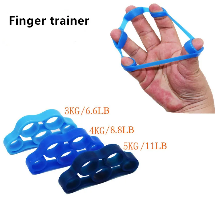 Рука захват силиконовый палец экспандер упражнения Рукоятка Сила запястья
