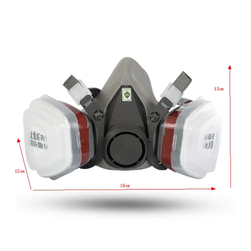 

6200 Respirator Half Gas Face Mask Anti Dust Anti PM2.5 Pollution Reusable Particle Protective Mask Spraying Painting Decoration