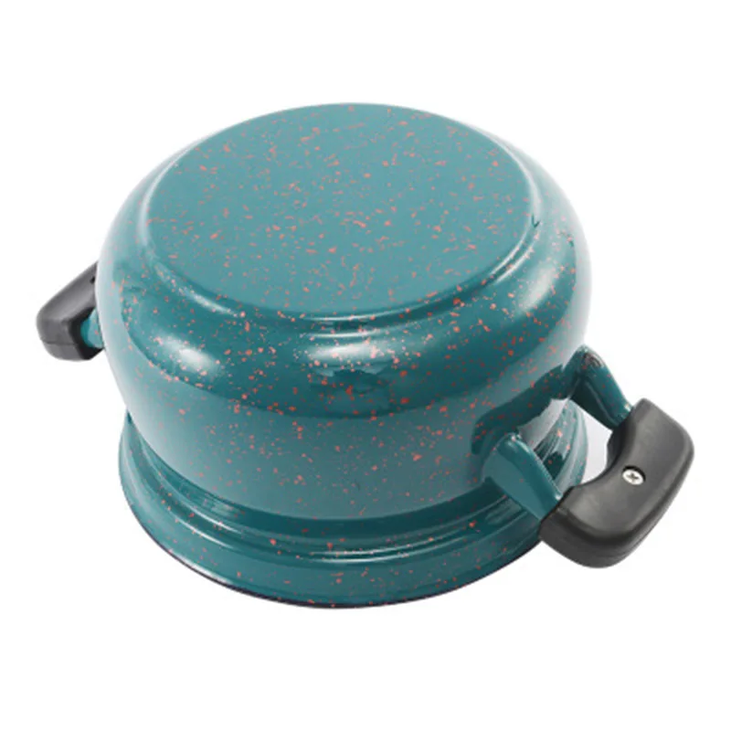 Многофункциональная суповая кастрюля эмалированная с закаленной эмалью