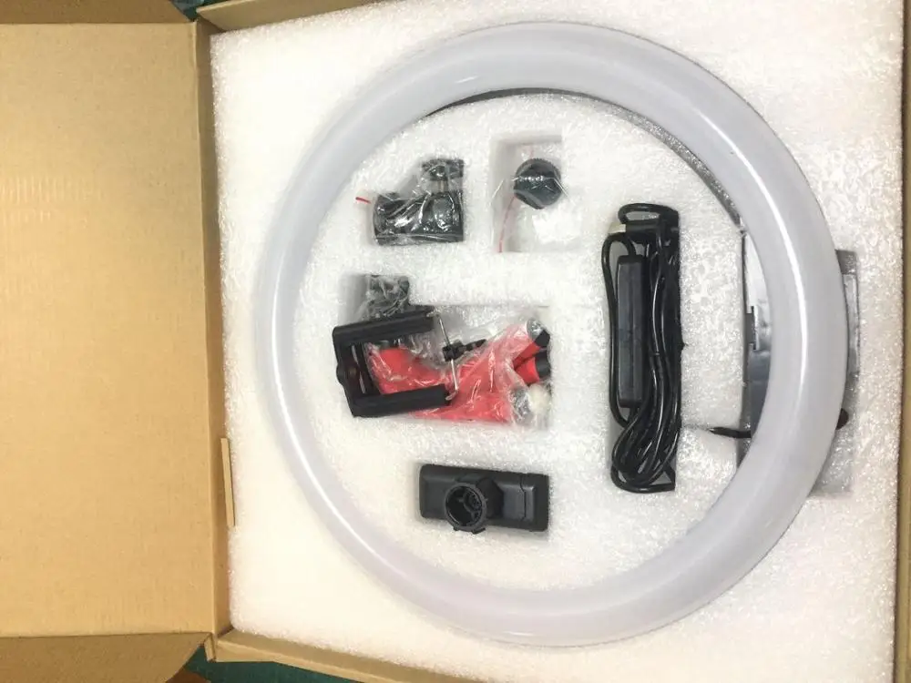 30 см кольцевой светильник для селфи с или без штатива 180 картонная упаковка 1 шт.