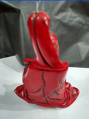 

Chinese hand carved, red coral goddess of mercy statue, decorated with ornaments