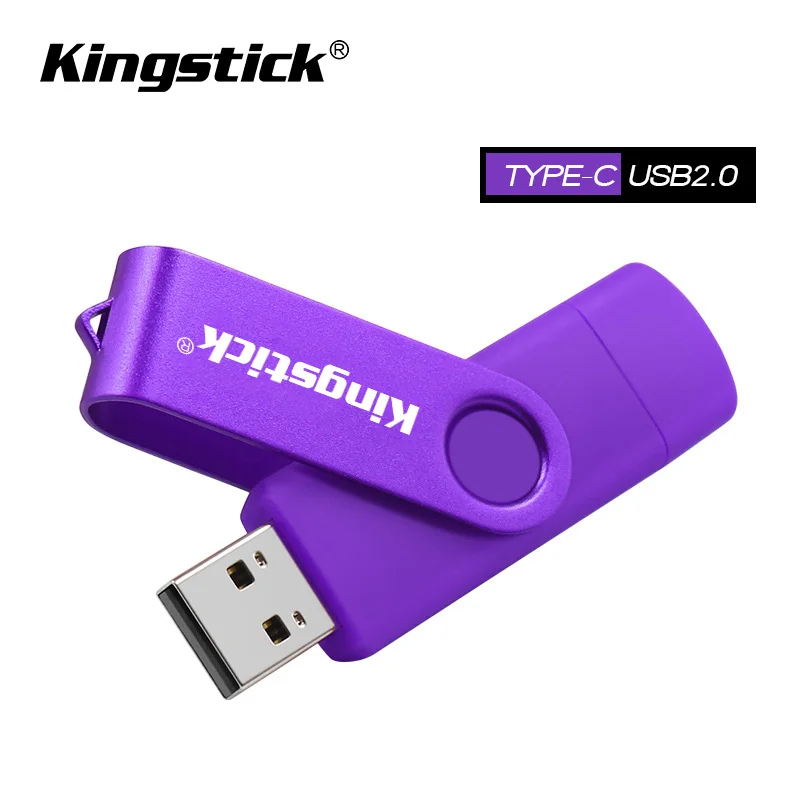 Высокоскоростные флеш-накопители USB 2,0 типа c, флешка, usb ключ, 64 ГБ, 32 ГБ, 16 ГБ, 128 ГБ, ручка-драйвер, персонализированный ключ USB 2,0, флеш-память - Цвет: purple
