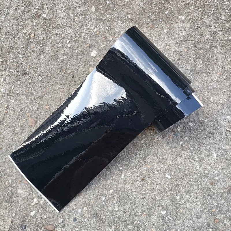 Матовая Глянцевая черная виниловая оберточная пленка шириной 10 см рулон