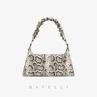 snake pattern sheepskin handbag 2021new fashion stylish hobo bag shoulder luxury designer brand womens female drink purse