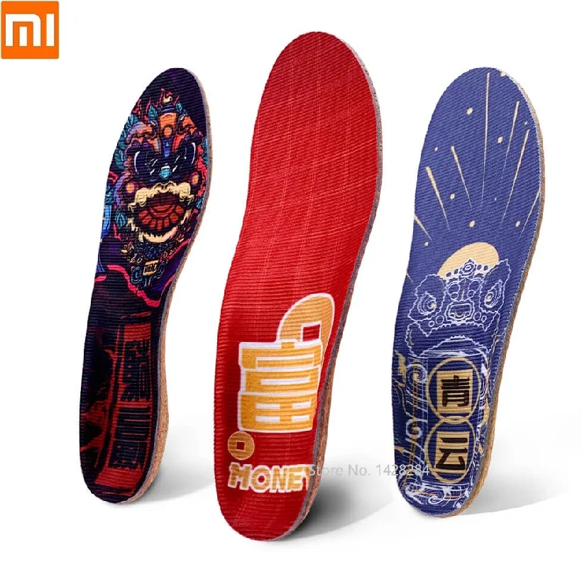 

Удобная дышащая стелька Youpin из натуральной пробки, амортизирующая Спортивная Нескользящая стелька для поддержки пота