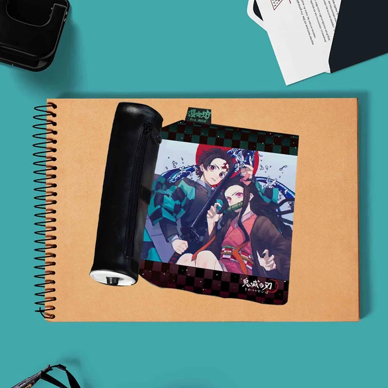 Косметичка для макияжа чехол карандаша с прокручивающимся блоком ролевых убийц