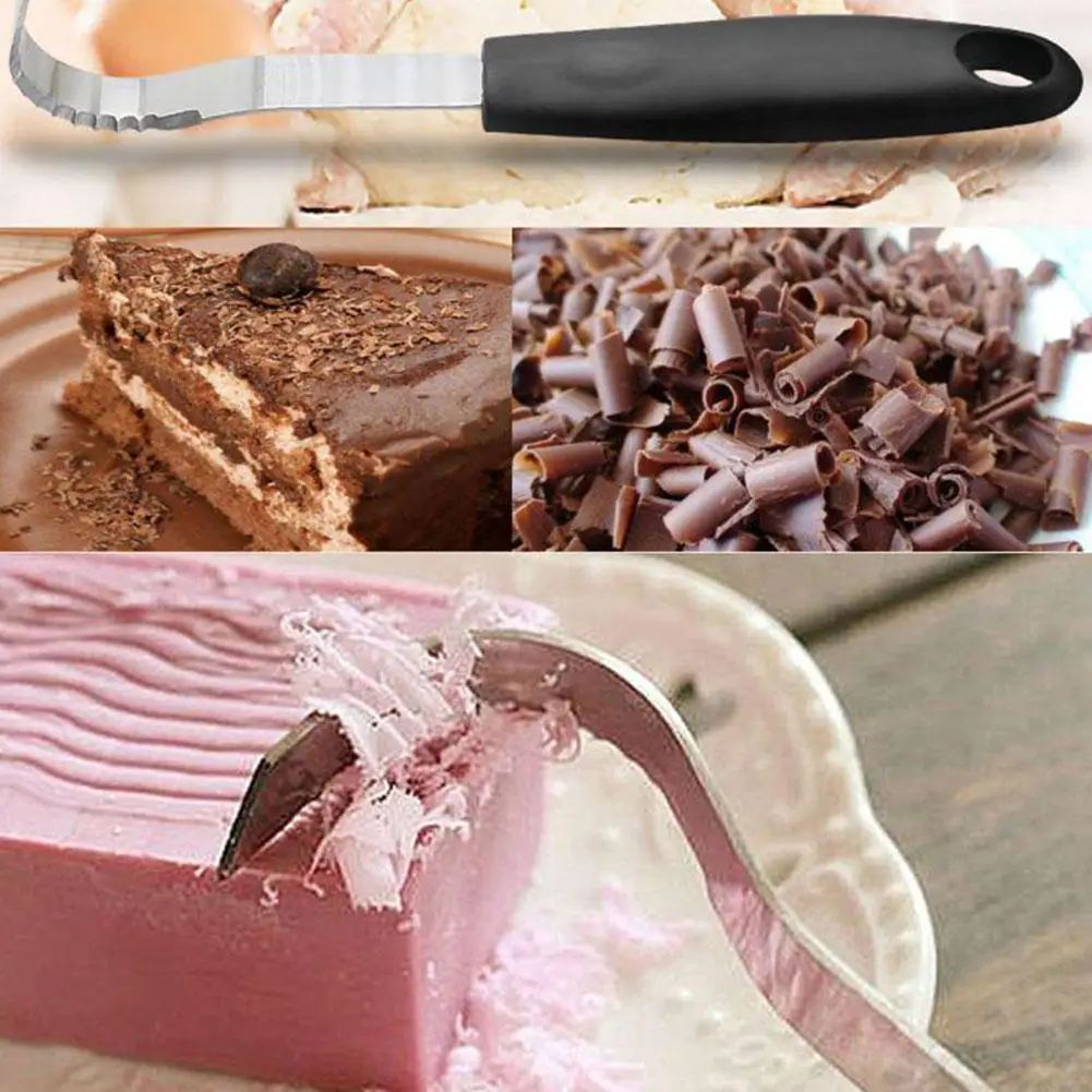 Скребок для шоколада приспособление выпечки стальное лезвие масла нож