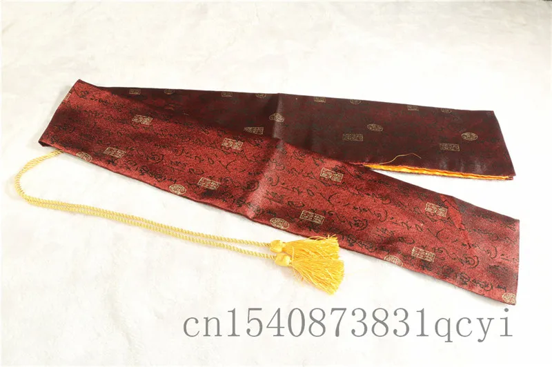 Красная шелковая сумка 134 см для защиты японского самурайского меча Катаны -