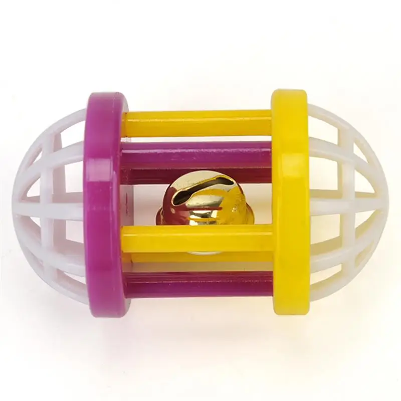 

1pcs Cat Toy Creative Dumbbell Shape Funny Cat Exercise Ball Kitten Bell Toy Cat Dog Playing Toy Random Color Cat Accessories