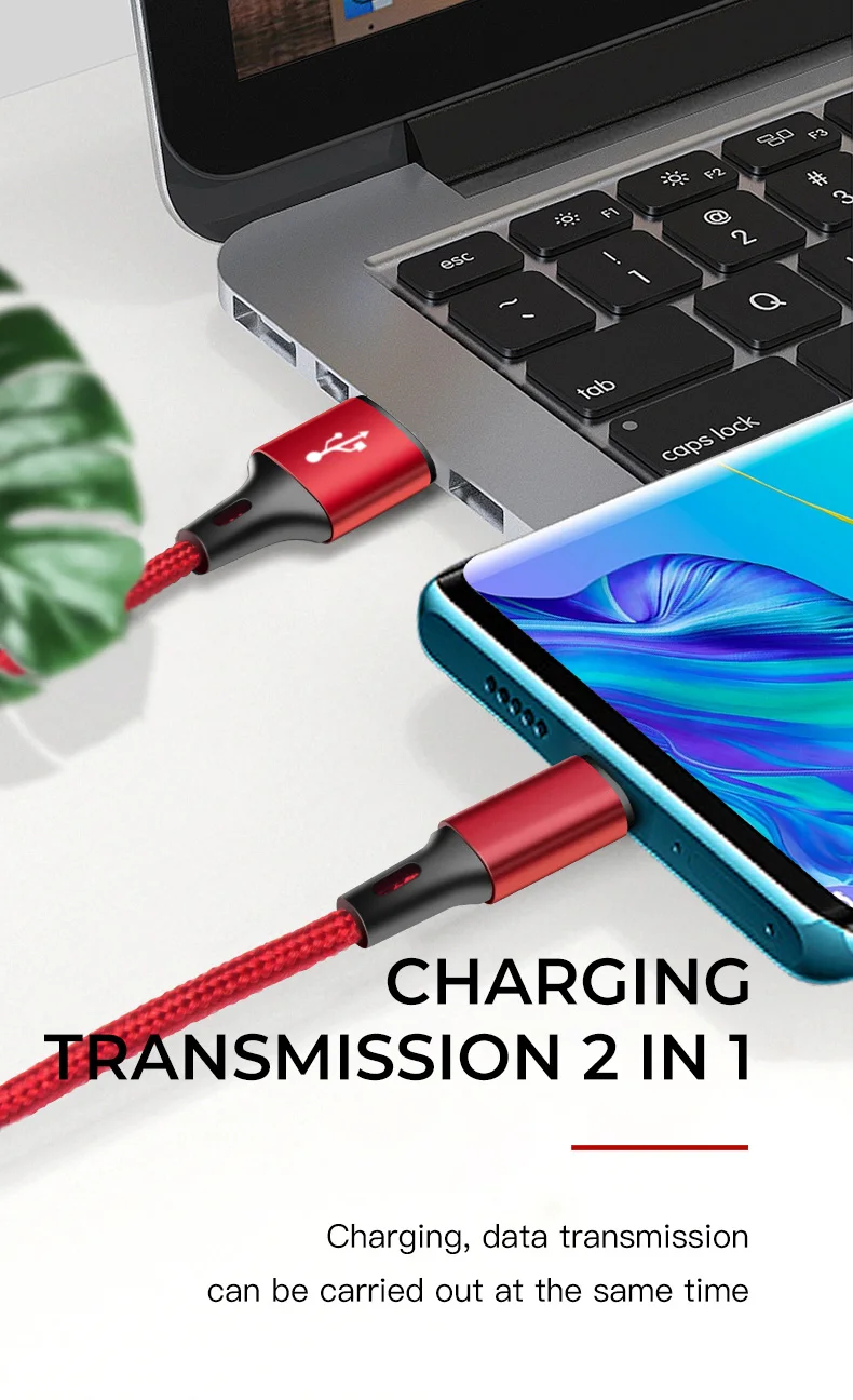 IONCT кабель usb type C, 3 А, кабель для быстрой зарядки USB C, кабель для передачи данных, usb-c, зарядное устройство для samsung Xiaomi mi 8, красный mi Note 7, кабель type-c