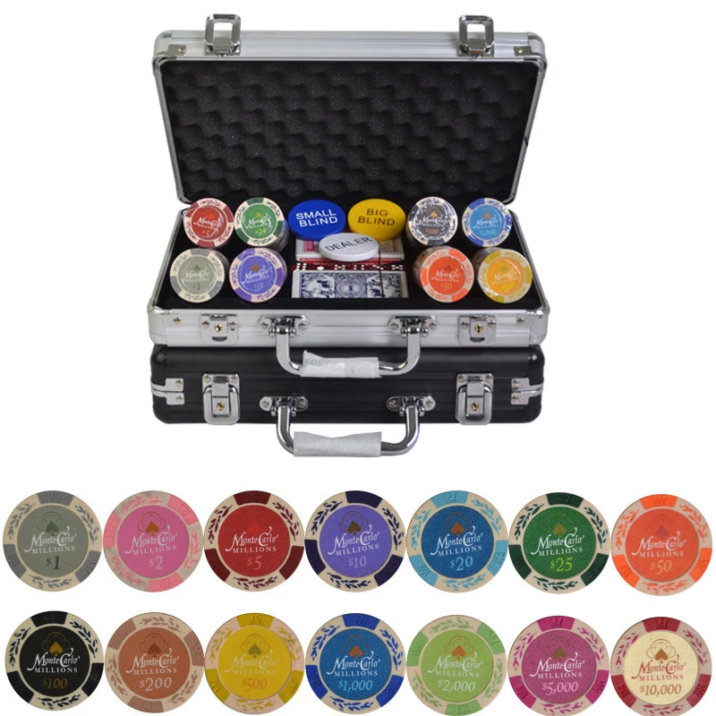 100 500 шт./компл. фишки для покера Новое казино Техасский Холдем пшеницы двойной