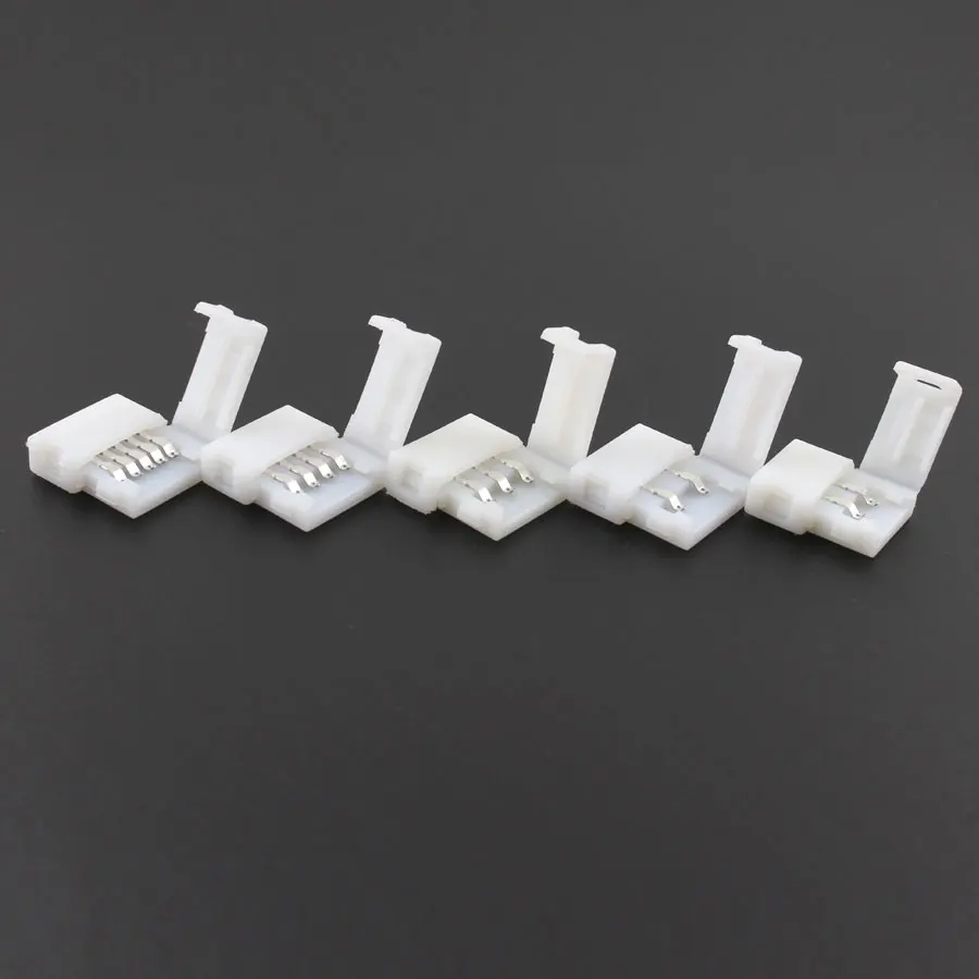 

DC 5V 12V 24V LED Strip connecter Single RGB Led strip 2pin 3pin 4pin 5Pin Connector Connector For 2835 5050 RGB RGBW LED Strip