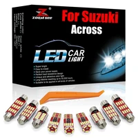 much better white canbus led interior kit 8pcs for suzuki for across 2020 2021 no error car dome map vanity mirror trunk light