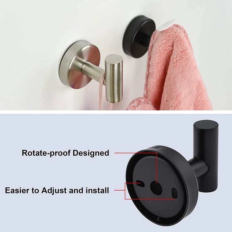 

Hot 4 Pack Round Wall Mount Hooks for Cabinet Closet Door Coat Hook for Bath Bedroom Kitchen Bathroom Towel Hooks