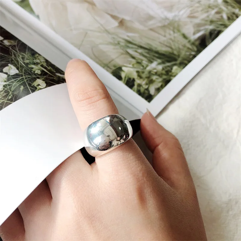 Европейские Корейские ретро простые гладкие зеркальные широкие брендовые