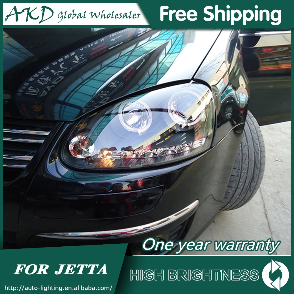АКД стайлинга автомобилей для VW Jetta фары 2006-2010 Mk5 светодиодный задний фонарь DRL Bi