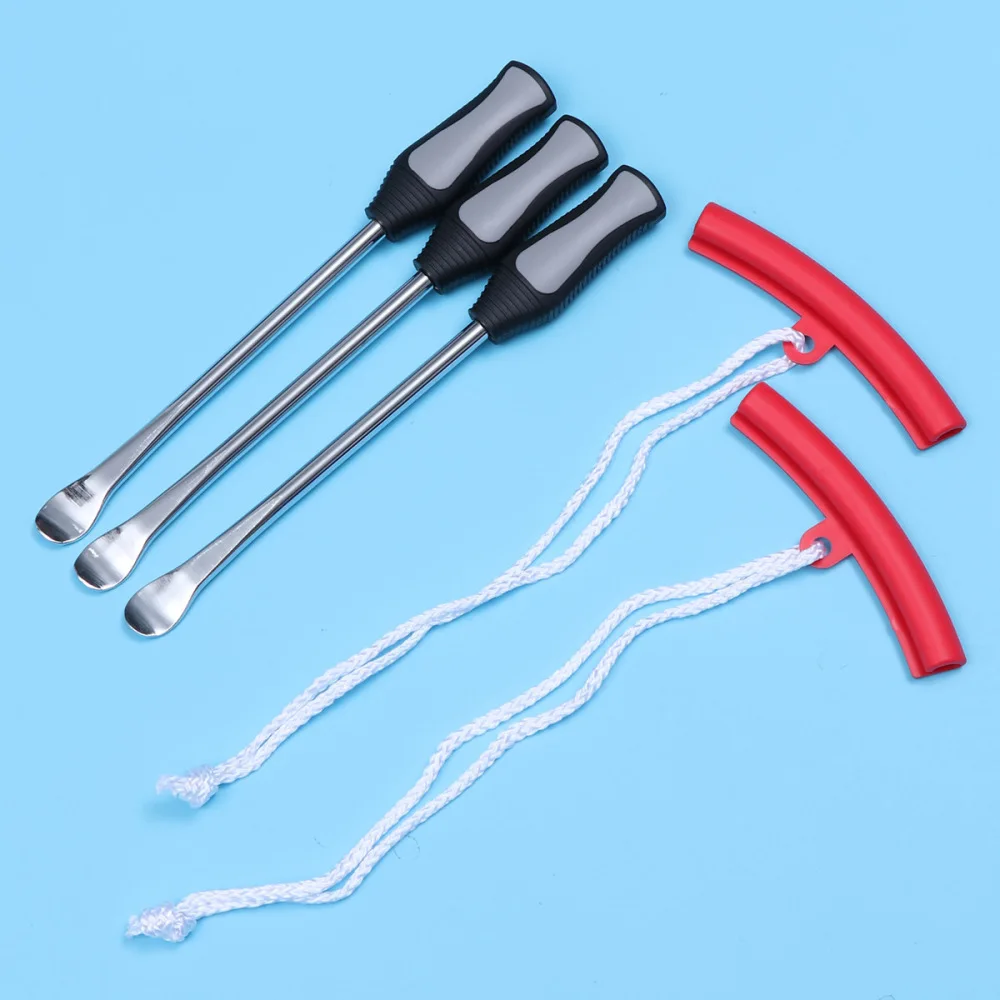 

12PCS/Set Tire Dismounting Mounting Tool Tire Lever Tool Tire Change Kit Rim Protector Sheaths Detaching Tool for Motorc