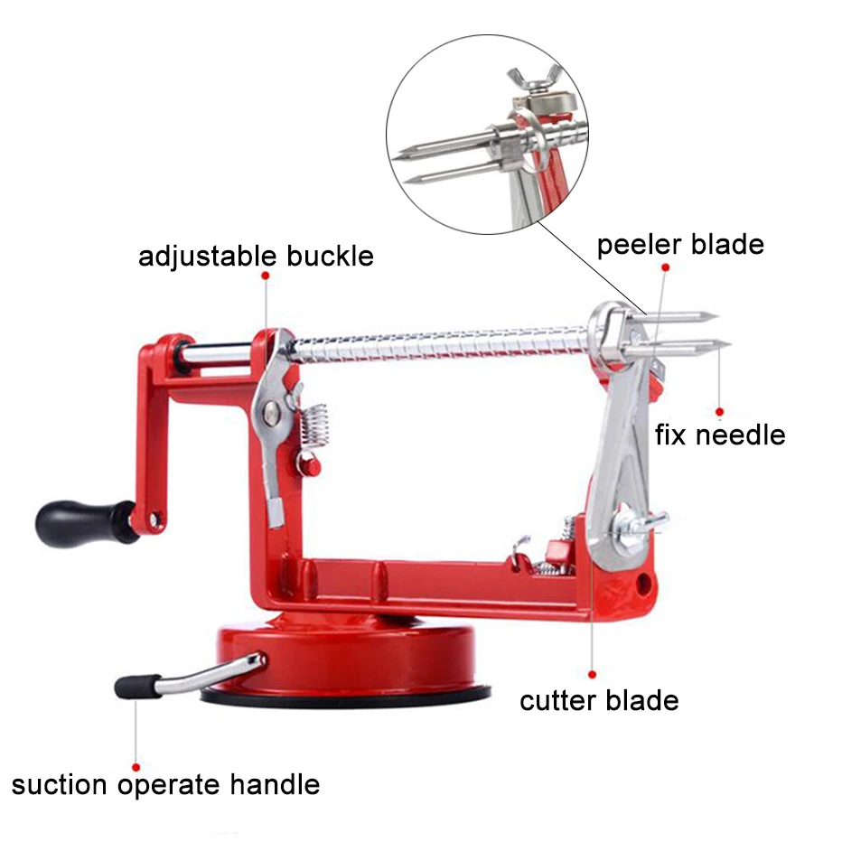 Твист для картофеля нержавеющая сталь ручной спиральный нож фруктов резак