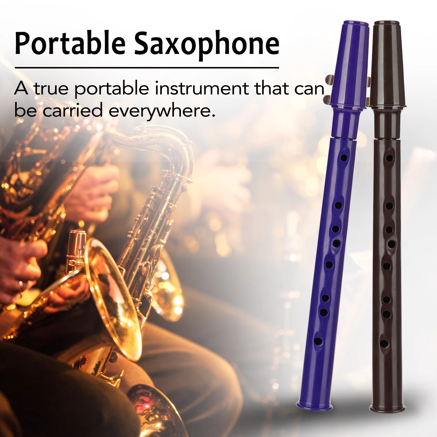 Mini Portable Saxophone Little With Carrying Bag Woodwind Instrument Pocket Sax Musical Gift for beginner | Спорт и развлечения