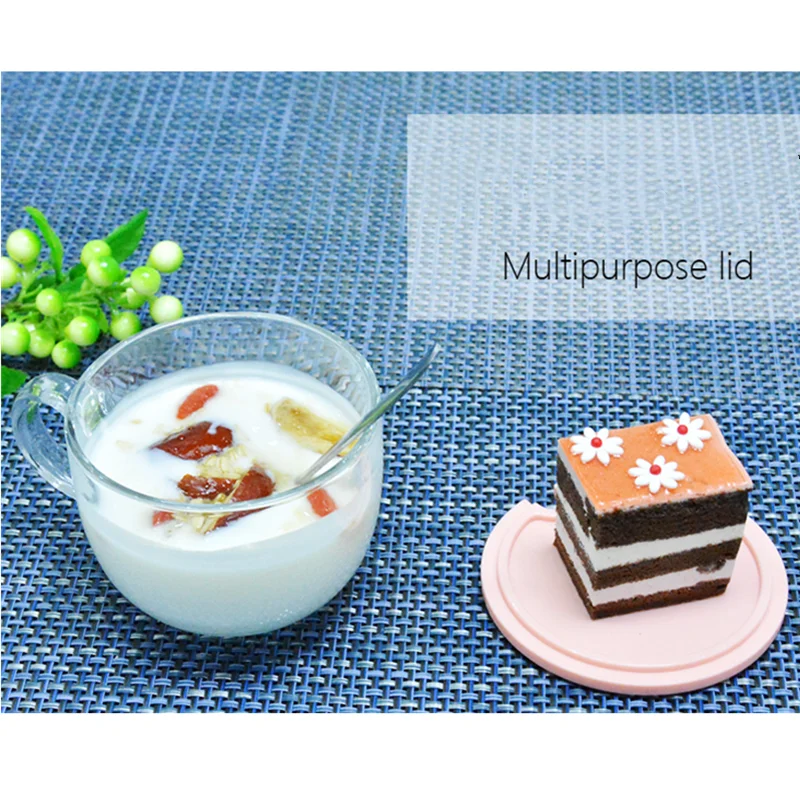 480 мл чашка для завтрака молочная с крышкой Ложка стеклянная овсяная большая