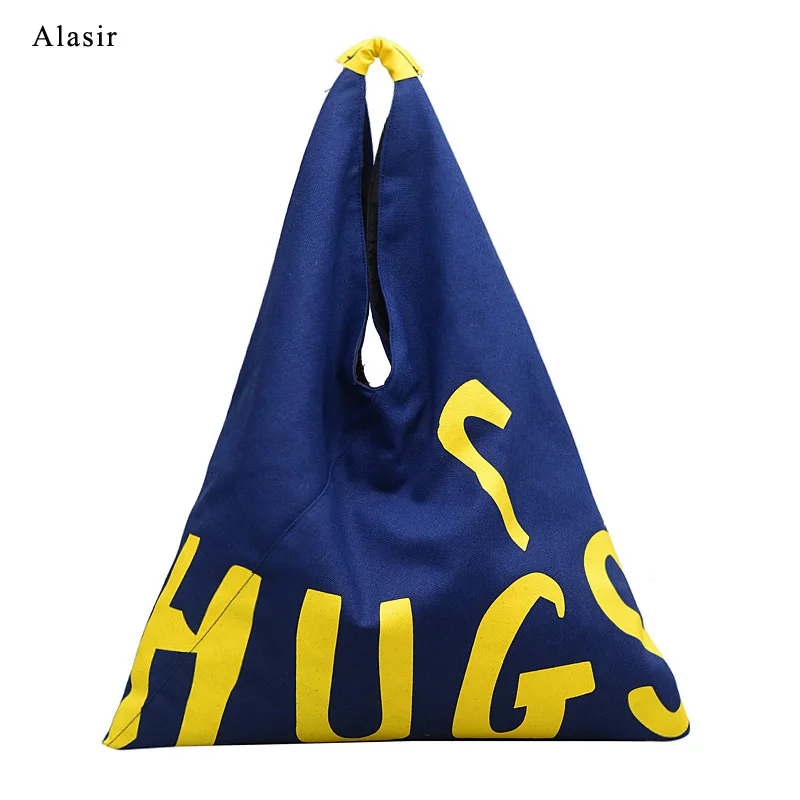 Особая Женская Холщовая Сумка Alasir с надписью сумка на плечо модный большой